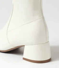 Checkie Stone Stretch Patent Pu Ankle Boots