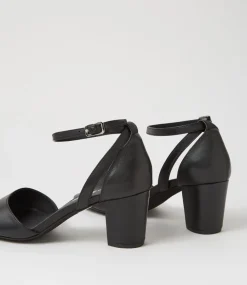 Cobey Black Leather Sandals