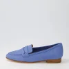 Coco Blue Leather Loafers