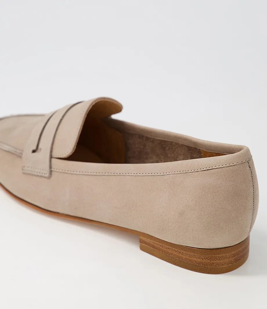 Coco Stone Leather Loafers