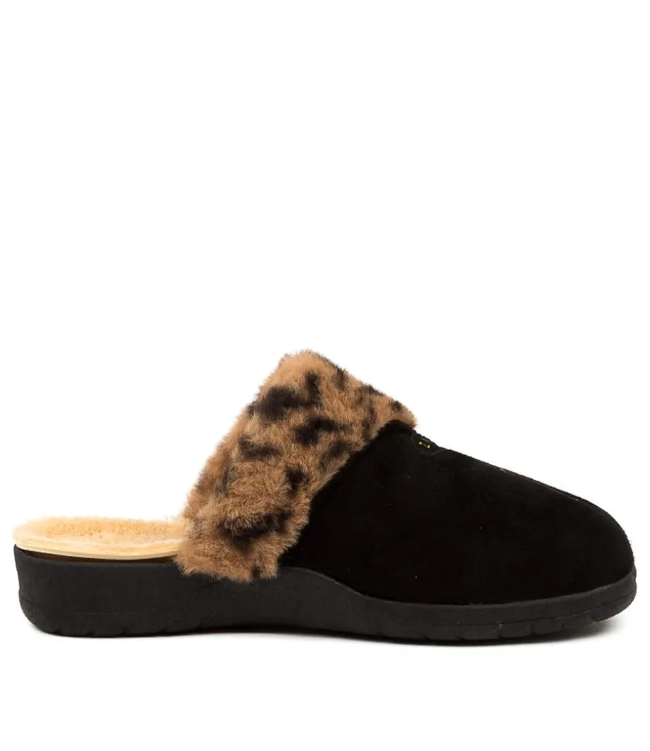 Comfy W Leopard Slippers