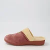 Comfy W Mink Beige Fur Microsuede Slippers