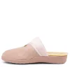 Comfy W Pale Pink Microsuede Slippers