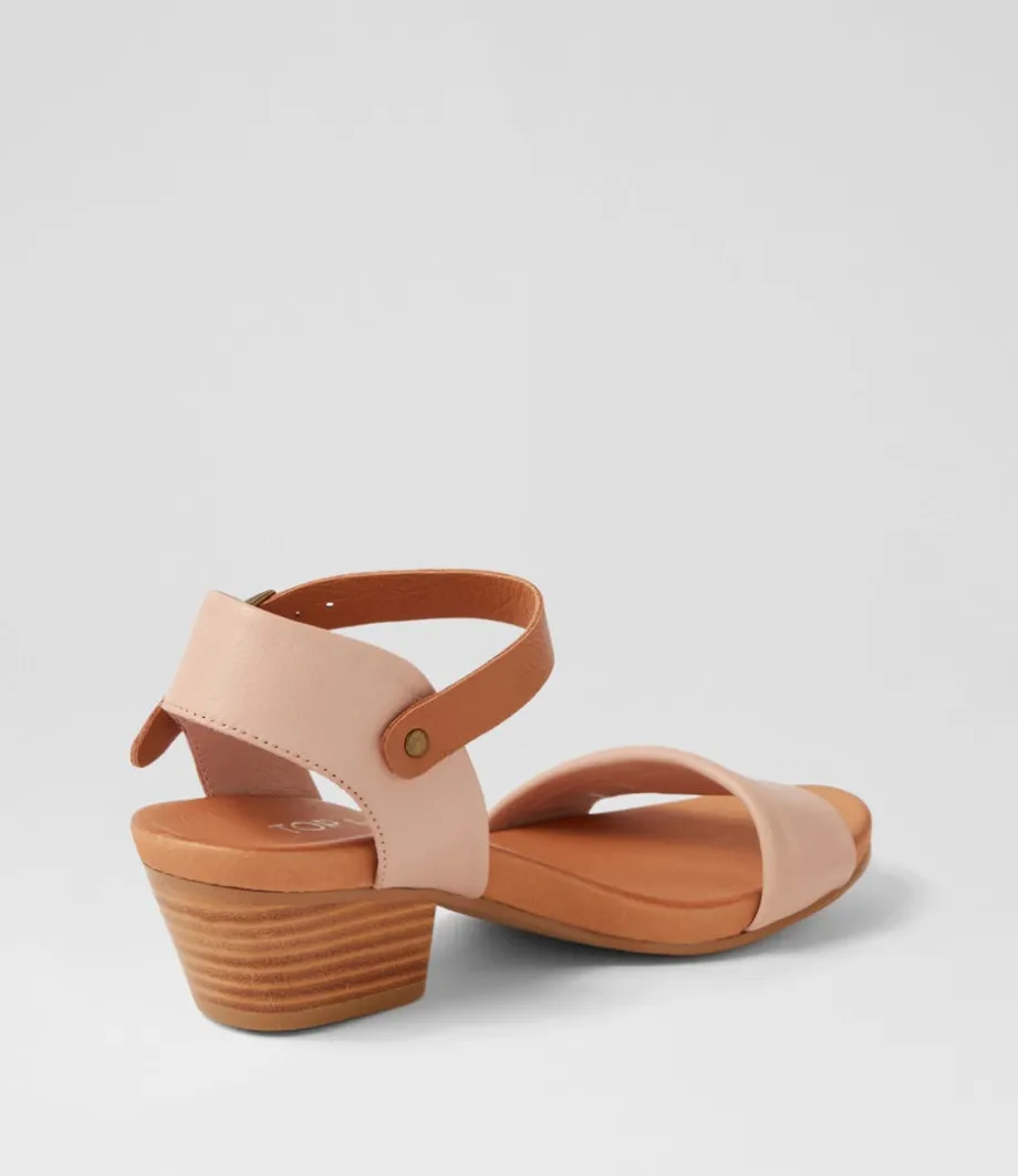 Control Cafe Dark Tan Leather Sandals