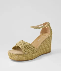 Cotton Natural Synthetic Raffia Sandals