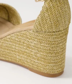 Cotton Natural Synthetic Raffia Sandals
