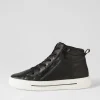 Courtyard 04 Schwarz Leather Lace Up Boots