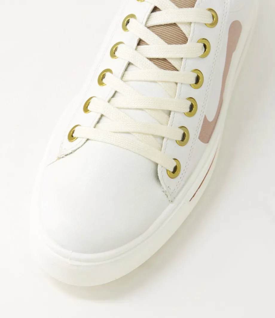 Courtyard 402 Weiss Sand Leather Sneakers