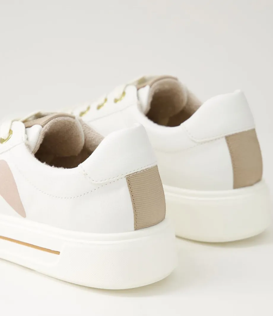 Courtyard 402 Weiss Sand Leather Sneakers