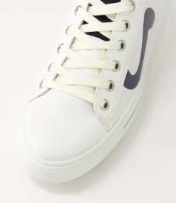 Courtyard 402 Weiss Schwarz Leather Sneakers