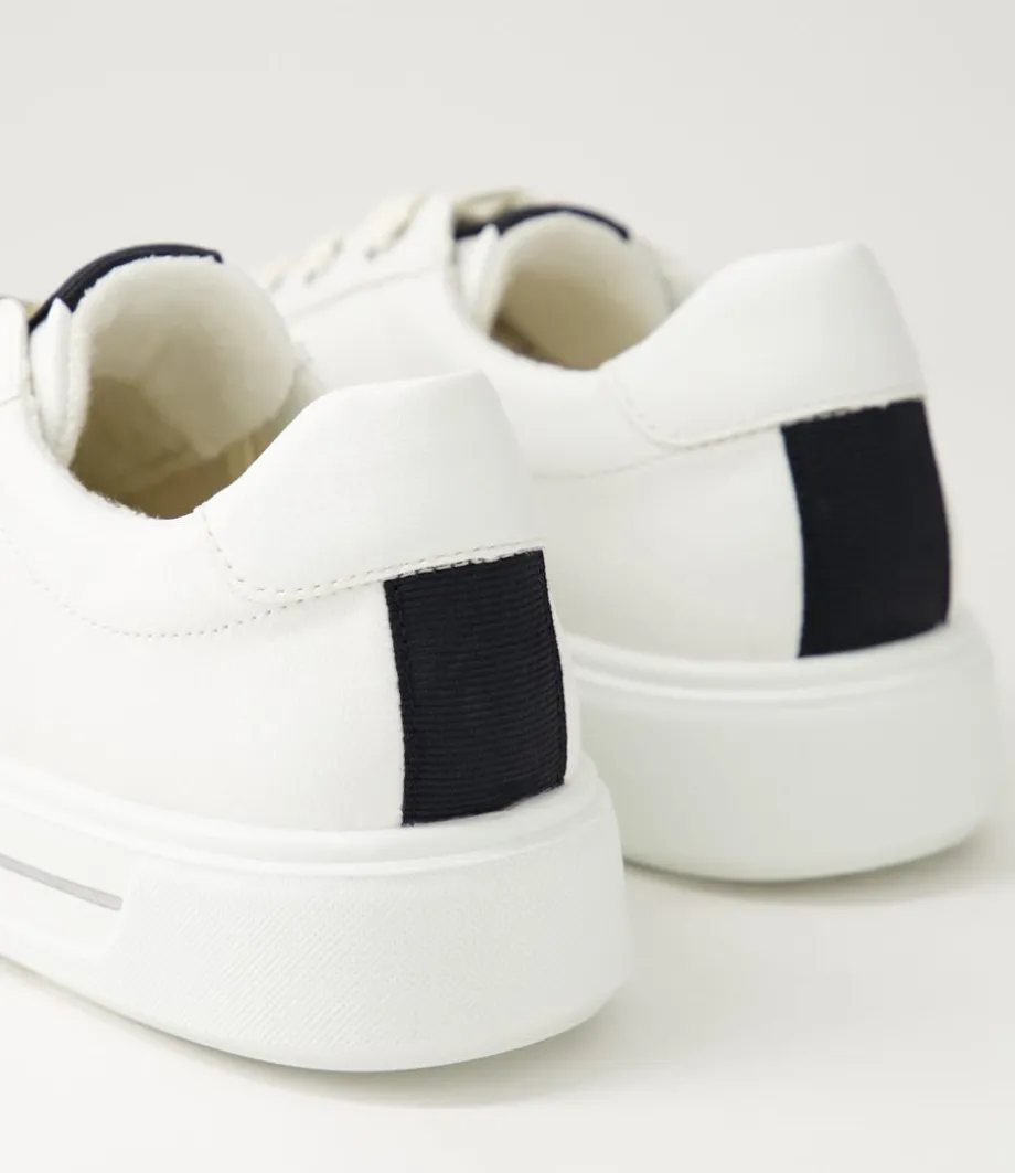 Courtyard 402 Weiss Schwarz Leather Sneakers