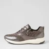 D Airell Az Dark Grey Suede Leather Sneakers