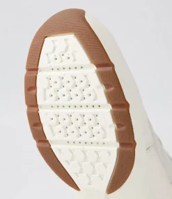 D Alhour A White Leather Suede Sneakers