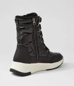 D Falena B Abx B Black Leather Calf Boots