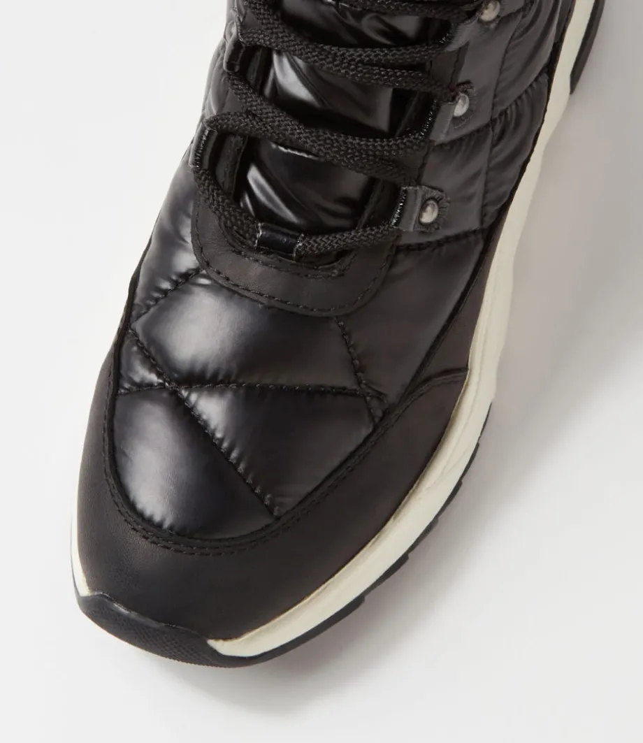 D Falena B Abx B Black Leather Calf Boots