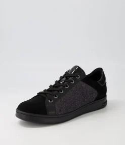 D Jaysen B Black Multi Suede Sneakers