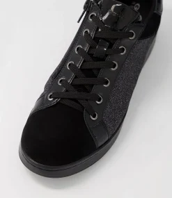 D Jaysen B Black Multi Suede Sneakers