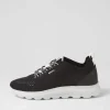 D Spherica A Black White Knit Sneakers