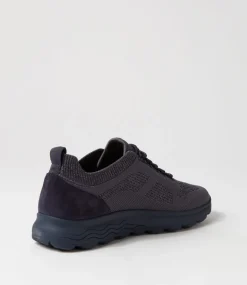 D Spherica A Dk Jeans Knit Sneakers