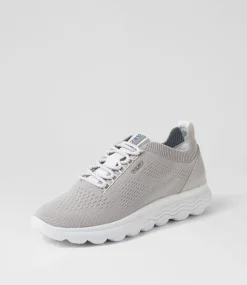 D Spherica A Light Grey Knit Sneakers