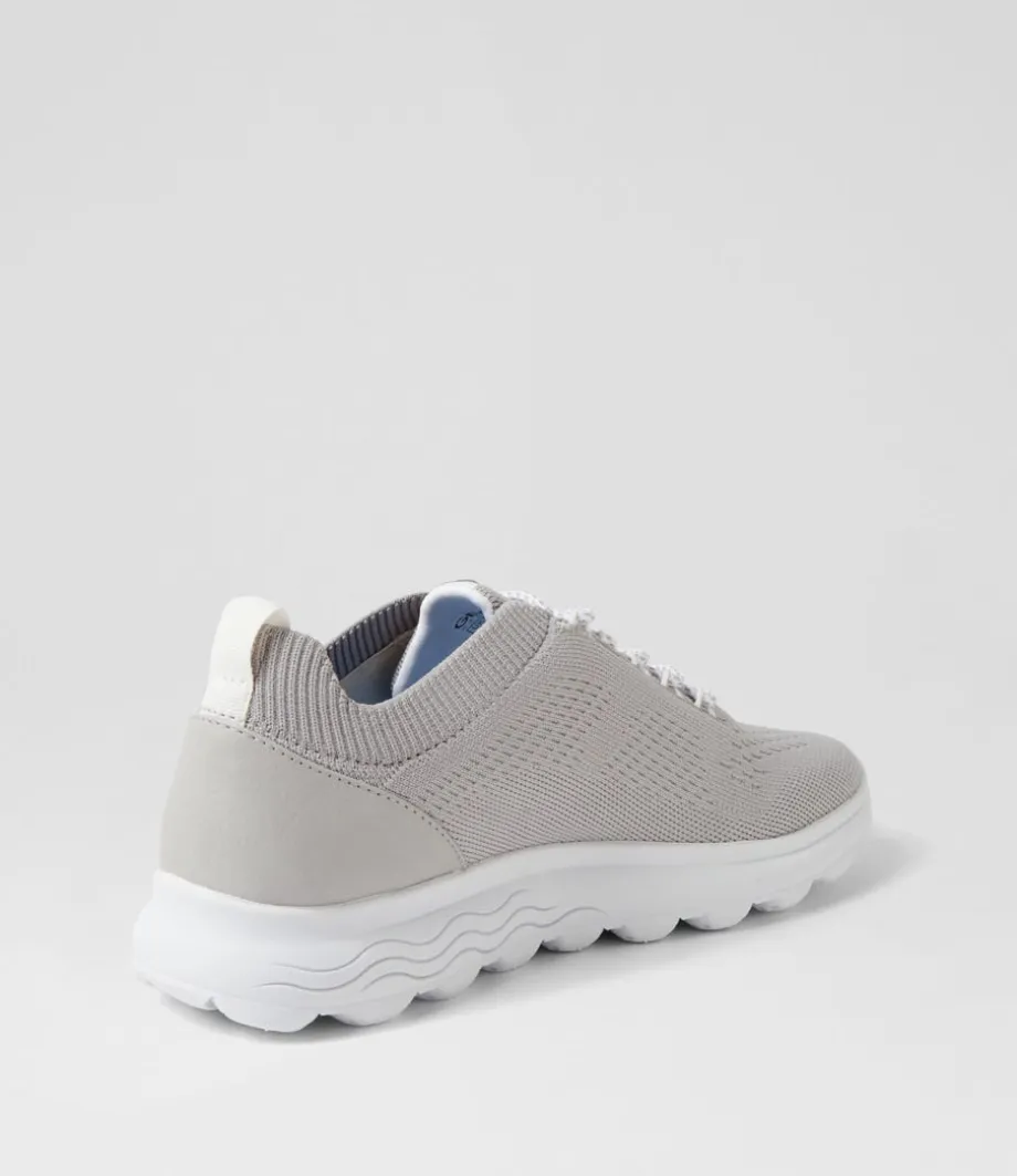 D Spherica A Light Grey Knit Sneakers