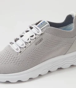 D Spherica A Light Grey Knit Sneakers