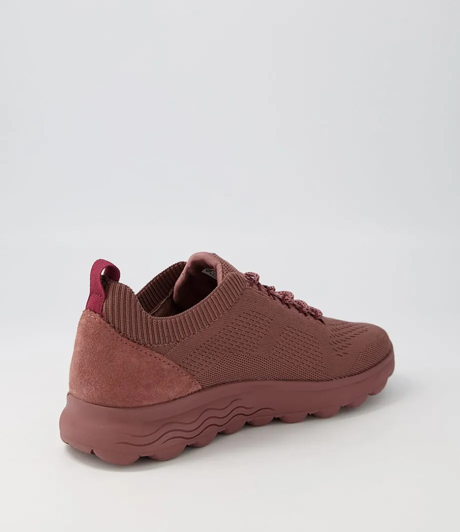 D Spherica A Old Rose Knit Sneakers