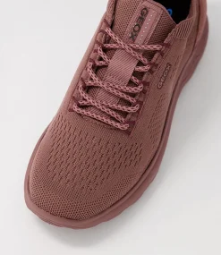 D Spherica A Old Rose Knit Sneakers