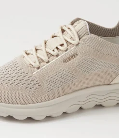 D Spherica A 9T Off White Knit Sneakers