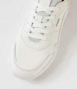 D Spherica D White Leather Sneakers
