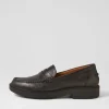 D Spherica Ec1 A Black Leather Loafers