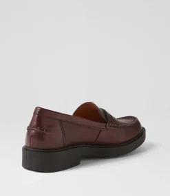 D Spherica Ec1 A Dark Burgundy Leather Loafers