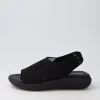 D Spherica Ec5 D Black Knit Sandals