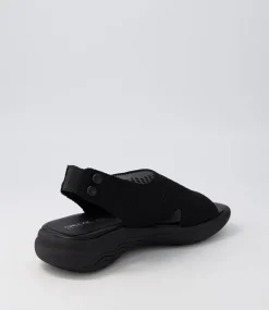 D Spherica Ec5 D Black Knit Sandals