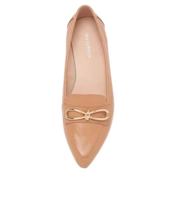 Dae Light Camel Leather Ballet Flats