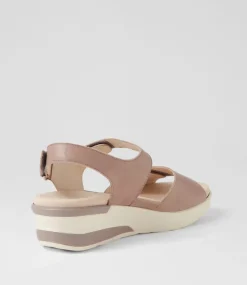 December Mushroom Leather Sandals