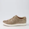 Delilah Xf Gold Cut Leather Sneakers
