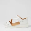 Demir W White Leather Sandals