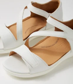 Demir W White Leather Sandals