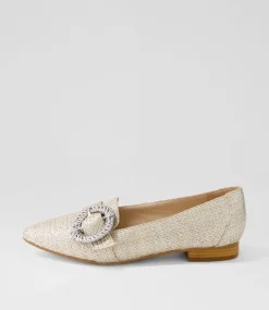 Denira Silver Wash Woven Loafers