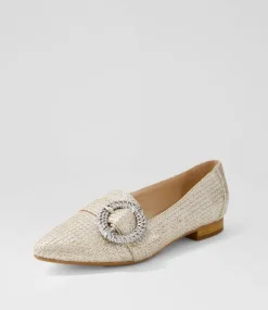 Denira Silver Wash Woven Loafers