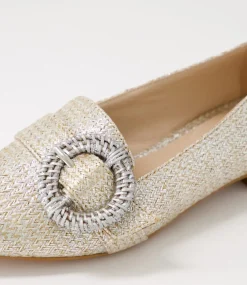 Denira Silver Wash Woven Loafers