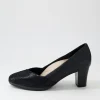 Denzil2 Black Scale Suede Leather Heels