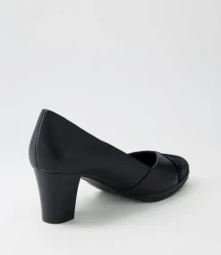 Denzil2 Black Scale Suede Leather Heels