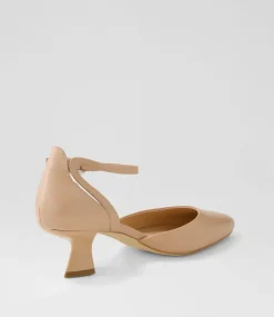 Deone Dark Nude Leather Heels