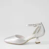 Deone Silver Leather Heels