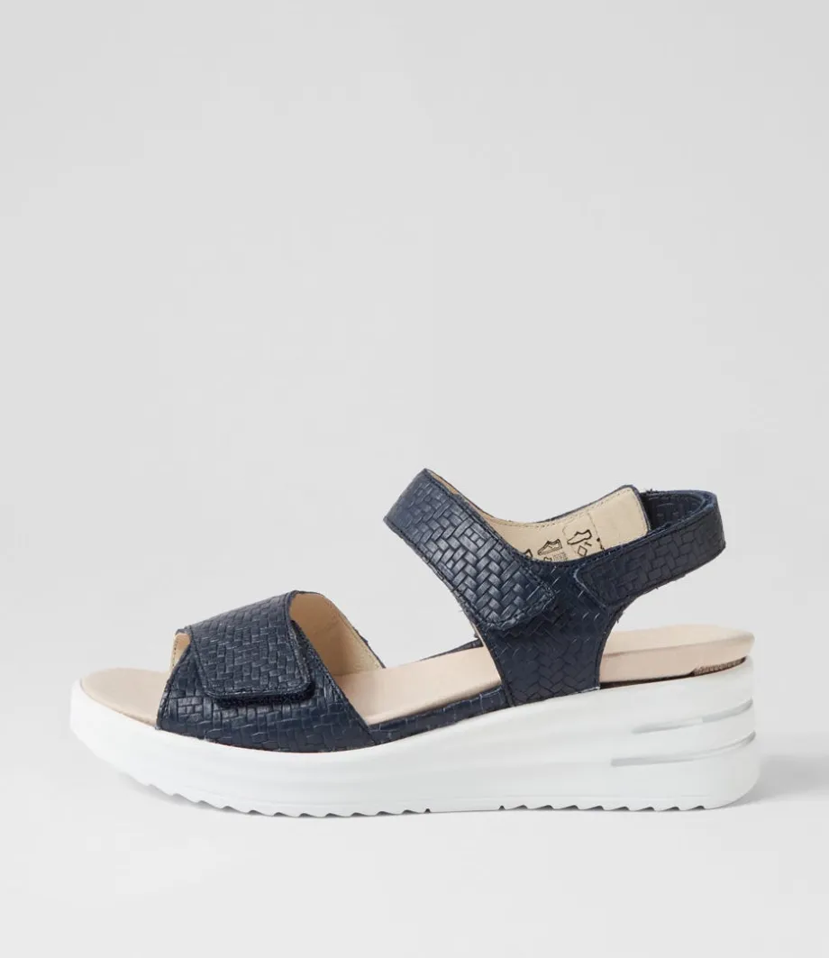 Dina 3 Notte Woven Leather Sandals