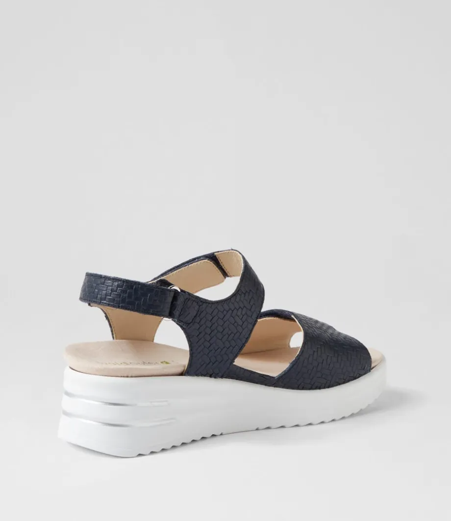 Dina 3 Notte Woven Leather Sandals