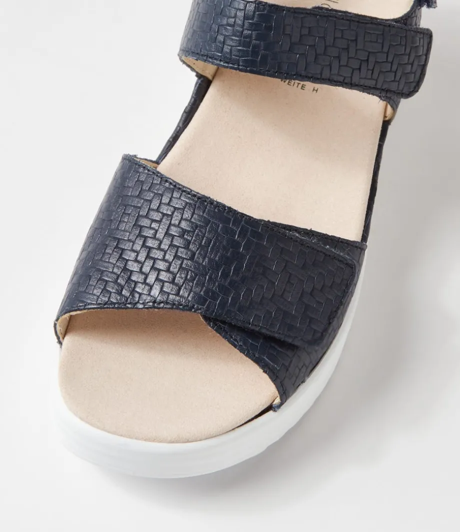 Dina 3 Notte Woven Leather Sandals