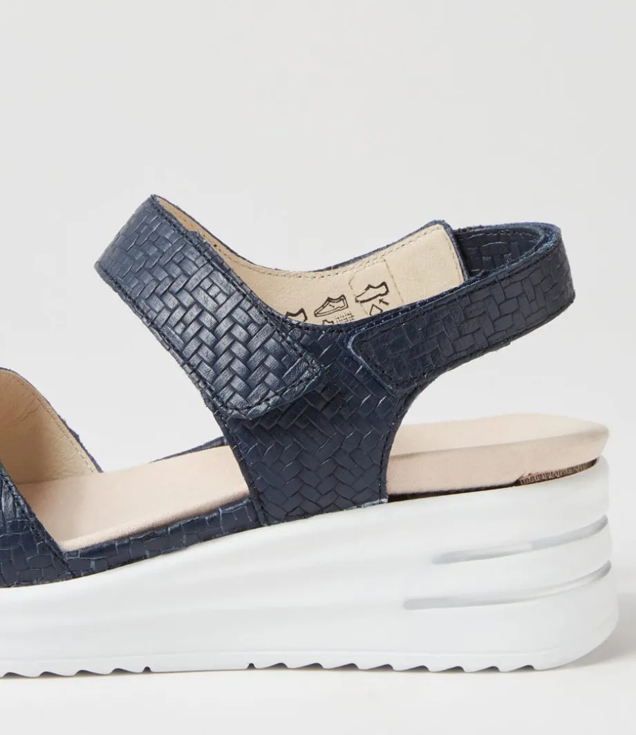 Dina 3 Notte Woven Leather Sandals